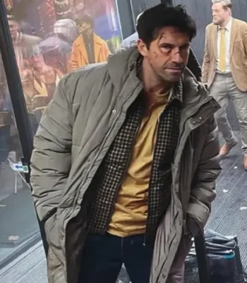 Reckless Scott Adkins Grey Puffer Coat