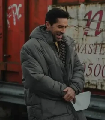 Reckless Scott Adkins Grey Puffer Coat