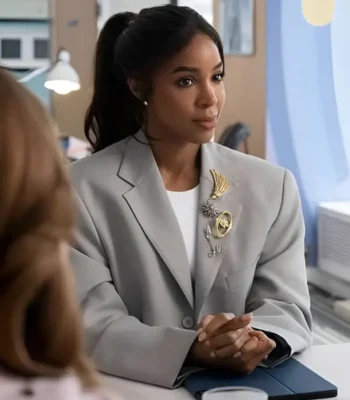 Relationship Goals Kelly Rowland Grey Blazer