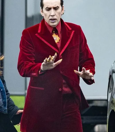 Renfield 2023 Nicolas Cage Velvet Suit