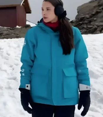 Rhiannon Fish Polar Opposites Blue Puffer Jacket