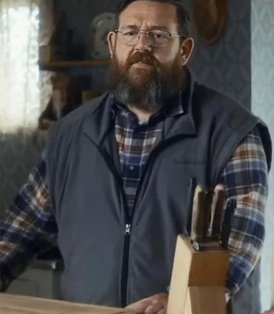 Richard Get Away Grey Fleece Vest