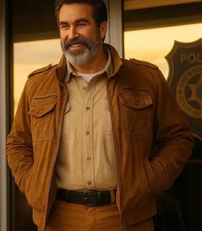 Rob Riggle Bad Man Brown Cotton Jacket