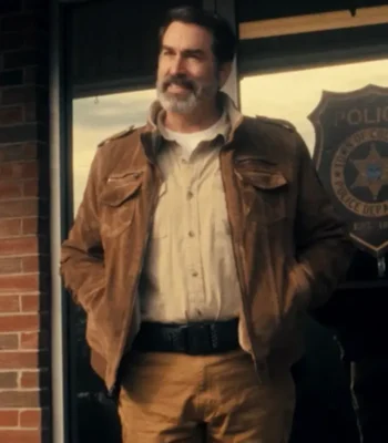 Rob Riggle Bad Man Brown Cotton Jacket