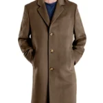 Robbing Mussolini Pietro Castellitto Brown Coat