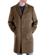 Robbing Mussolini Pietro Castellitto Brown Coat