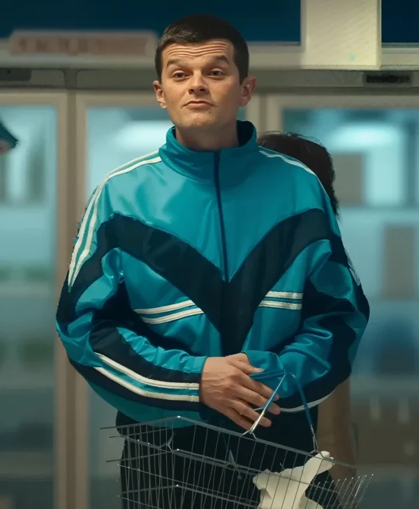 Robert Aramayo I Swear Blue Track Jacket Robert Aramayo I Swear Blue Track Jacket