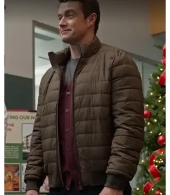 Robert Buckley Merry Christmas Ted Cooper Puffer Jacket