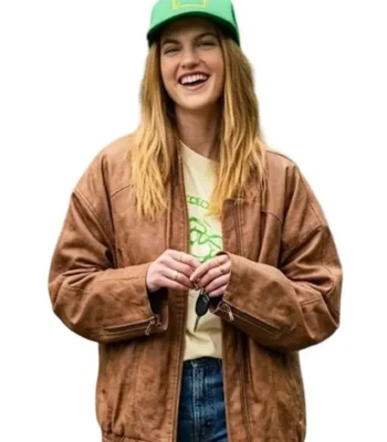 Roommates Celeste Brown Leather Jacket
