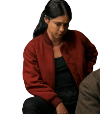 Rosa Salazar Play Dirty Red Bomber Jacket