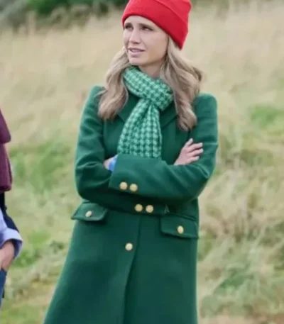 Rose Walsh Tis the Season to Be Irish Green Long Coat