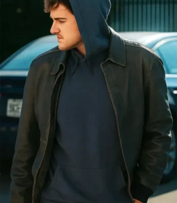 Ryan Jaske Halloween Aftermath Brown Leather Jacket