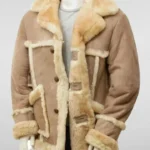 SF-0325 Heavy Shearling Beige Leather Jacket