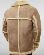 SF-0325 Heavy Shearling Beige Leather Jacket