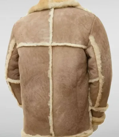 SF-0325 Heavy Shearling Beige Leather Jacket