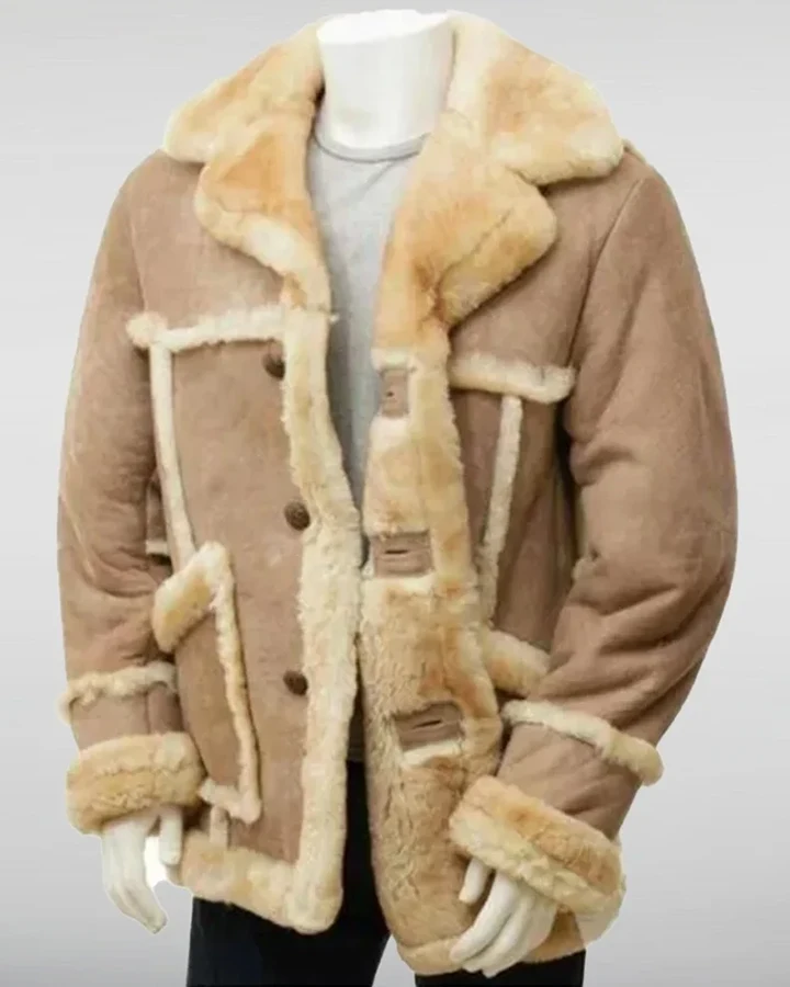 SF-0325 Heavy Shearling Beige Leather Jacket SF-0325 Heavy Shearling Beige Leather Jacket