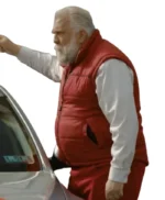 Saint Nick of Bethlehem Daniel Roebuck Red Puffer Vest