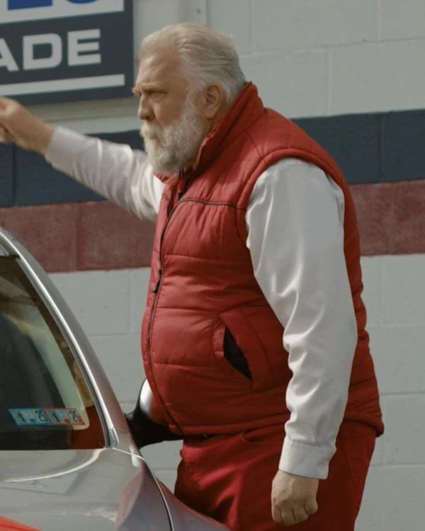 Saint Nick of Bethlehem Daniel Roebuck Red Puffer Vest Saint Nick of Bethlehem Daniel Roebuck Red Puffer Vest