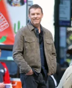 Sam Worthington Relay Suede Leather Jacket
