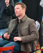 Sam Worthington Relay Suede Leather Jacket