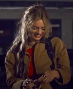 Samara Weaving Eenie Meanie Brown Jacket