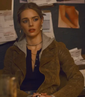 Samara Weaving Eenie Meanie Suede Coat