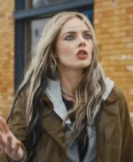 Samara Weaving Eenie Meanie Suede Coat