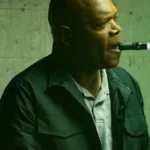 Samuel Jackson Spiral Black Cotton Jacket
