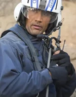 San Andreas Dwayne Johnson Pilot Blue Jacket