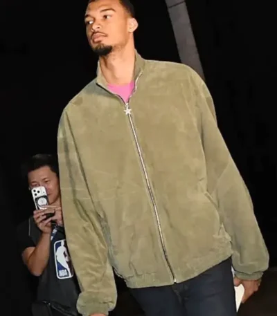 2026 Spurs Game Victor Wembanyama Bomber Jacket