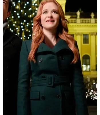 Sarah Drew Christmas in Vienna Green Coat
