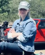 Sarah Jones The Last Rodeo Blue Denim Jacket