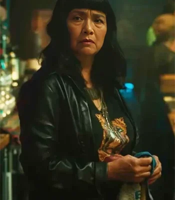 Sarah Lam Fight or Flight Black Leather Jacket