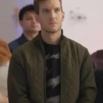 Scott Michael Foster Return to Office Green Quilted Jacket