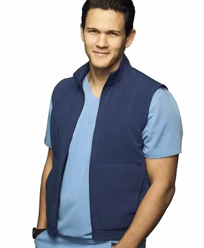 Scrubs Blake Lewis Blue Vest Scrubs Blake Lewis Blue Vest