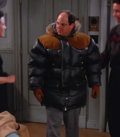 Seinfeld Black Puffer Jacket