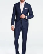 Sharkskin Blue Suit