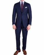 Sharkskin Blue Suit