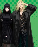 Shishiba Sakamoto Days Black Wool Coat