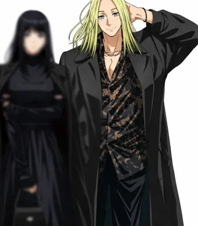 Shishiba Sakamoto Days Black Wool Coat