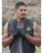 Mayans M.C JD Pardo Black Leather Vest