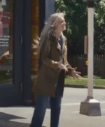 Samara Weaving Eenie Meanie Suede Coat