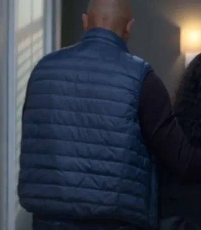 Stephen Bishop Fatal Affair Blue Puffer Vest