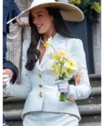 Civil Ceremony Dua Lipa White Blazer