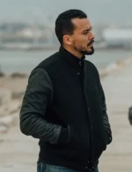 Tewfik Jallab Blood Coast S01 Black Bomber Varsity Jacket