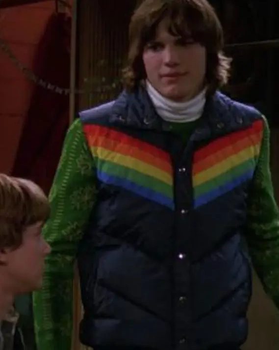 That 70s Show Ashton Kutcher Blue Puffer Vest That 70s Show Ashton Kutcher Blue Puffer Vest