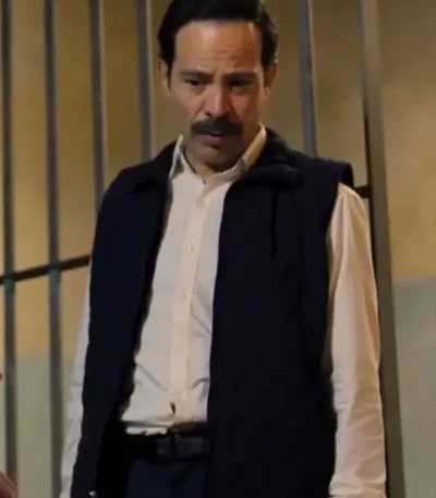 The Accident 2024 Plutarco Santos Black Cotton Vest