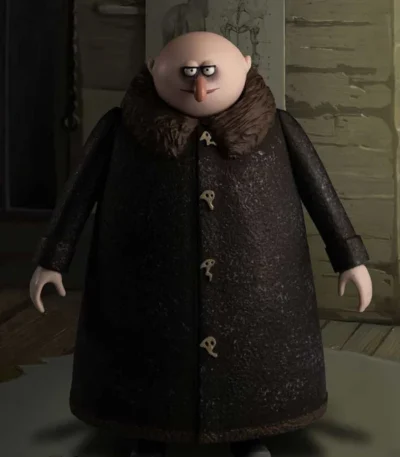 The Addams Family 2 Uncle Fester Trench Coat