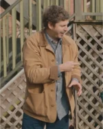 The Adults 2023 Michael Cera Brown Jacket