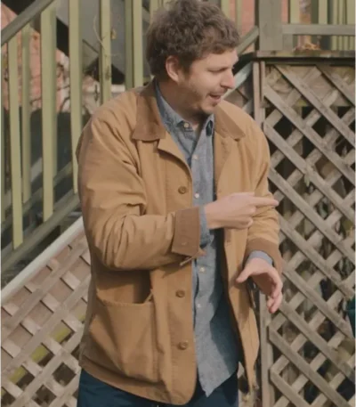 The Adults 2023 Michael Cera Brown Jacket